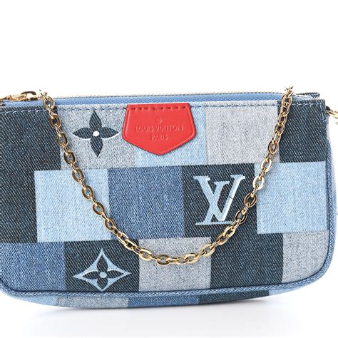 louis vuitton denim multi pochette|louis vuitton mini monogram.